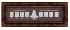 Shree Ashtamangal Frame - 999 Pure silver , 4.5 x 12 Inch
