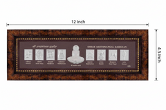 Shree Ashtamangal Frame - 999 Pure silver , 4.5 x 12 Inch