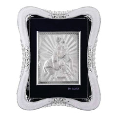 Bal Gopal Frame - 999 Pure silver , 7 x 9 Inch