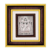 Chamunda Maa Frame - 999 Pure silver , 8.5 x 9.5 Inch