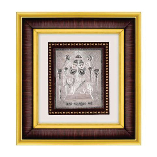 Chamunda Maa Frame - 999 Pure silver , 8.5 x 9.5 Inch
