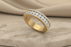Dazzling Diamond Wedding Band Ring