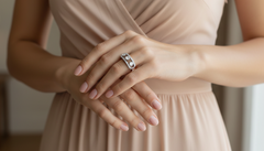 Geometric Charm Diamond Ring