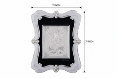 Ganeshji Frame - 999 Pure silver , 7 x 9 Inch