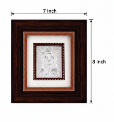 Ganeshji Frame - 999 Pure silver , 7 x 8 Inch