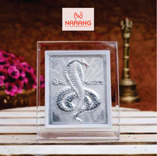 Goga Maharaj Frame - 999 Pure silver , 3.5 x 4.5 Inch