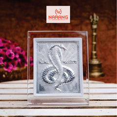 Goga Maharaj Frame - 999 Pure silver , 3.5 x 4.5 Inch