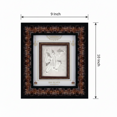Hanumanji Frame - 999 Pure silver , 9 x 10 Inch