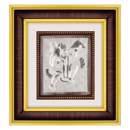 Hanumanji Frame - 999 Pure silver , 10 x 11 Inch
