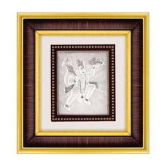 Hanumanji Frame - 999 Pure silver , 8.5 x 9.5 Inch