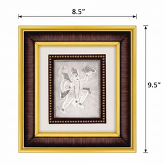 Hanumanji Frame - 999 Pure silver , 8.5 x 9.5 Inch