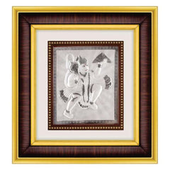 Hanumanji Frame - 999 Pure silver , 10 x 11 Inch
