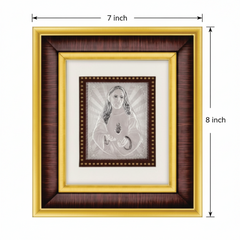 Jesus Frame - 999 Pure silver , 7 x 8 Inch