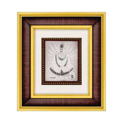 Khatu Shyam Frame - 999 Pure silver , 7 x 8 Inch