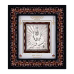 Khatu Shyam Frame - 999 Pure silver , 9 x 10 Inch