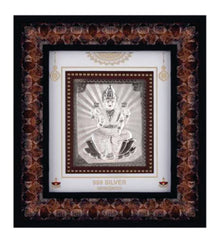 Laxmiji Frame - 999 Pure silver , 9 x 10 Inch