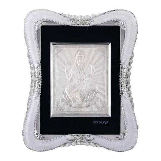 Laxmiji Frame - 999 Pure silver , 7 x 9 Inch