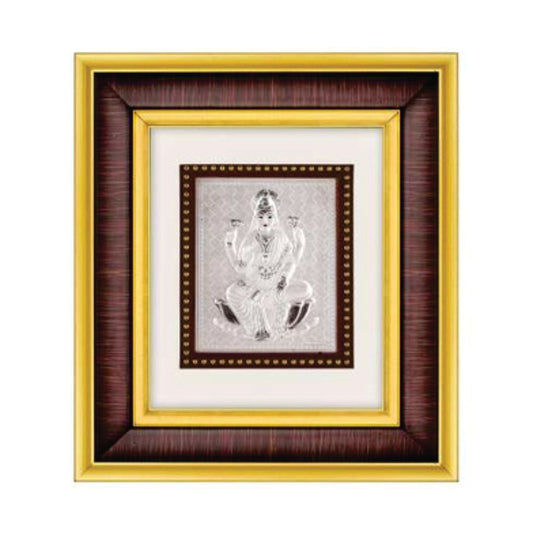 Laxmiji Frame - 999 Pure silver , 7 x 8 Inch