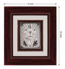 Laxmiji Frame - 999 Pure silver , 9 x 10 Inch