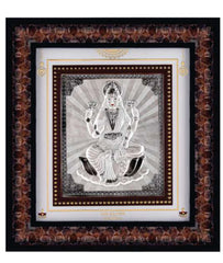Laxmiji Frame - 999 Pure silver , 10 x 11 Inch