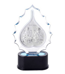 Laxmiji & Ganeshji Trophy – Premium Corporate & Festive Gift | Elegant Home & Office Décor | Symbol of Prosperity - 999 Pure silver , 4 x 7 Inch