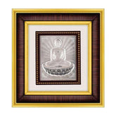 Mahavir Swami Frame - 999 Pure silver , 8.5 x 9.5 Inch