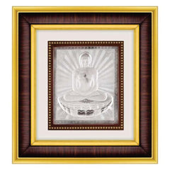 Mahavir Swami Frame - 999 Pure silver , 10 x 11 Inch