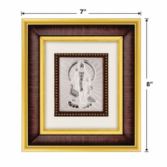 Murugan Frame - 999 Pure silver , 7 x 8 Inch