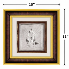 Murugan Frame - 999 Pure silver , 10 x 11 Inch