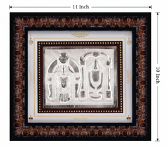 Padmavati Balaji Frame - 999 Pure silver , 10 x 11 Inch