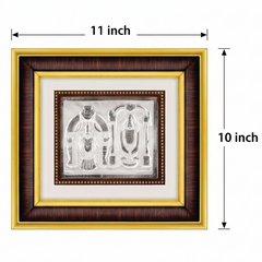 Padmavati Balaji Frame - 999 Pure silver , 10 x 11 Inch