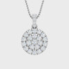 Brilliant Diamond Circle Pendant for Women