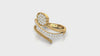 The Pave Diamond Floral Cluster Wrap Ring
