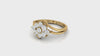 The Brilliant Asymmetrical Flower Diamond Ring