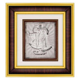 Radha Krishna Frame - 999 Pure silver , 10 x 11 Inch