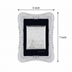Ram Darbar Frame - 999 Pure silver , 5 x 7 Inch