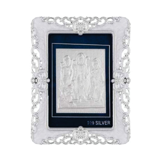 Ram Darbar Frame - 999 Pure silver , 3 x 4 Inch