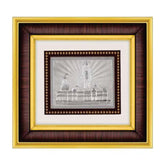 Ram Mandir Frame - 999 Pure silver , 8.5 x 9.5 Inch
