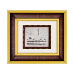 Ram Mandir Frame - 999 Pure silver , 7 x 8 Inch