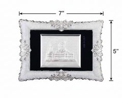 Ram Mandir Frame - 999 Pure silver , 5 x 7 Inch