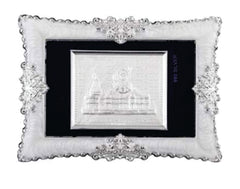 Ram Mandir Frame - 999 Pure silver , 5 x 7 Inch