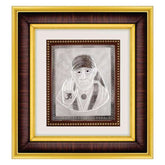 Sai Baba Frame - 999 Pure silver , 10 x 11 Inch