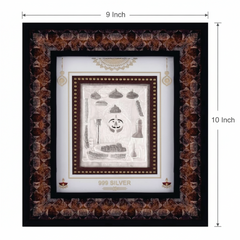 Salasar Balaji Frame - 999 Pure silver , 9 x 10 Inch