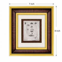 Salasar Krupa Frame - 999 Pure silver , 7 x 8 Inch