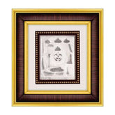 Salasar Krupa Frame - 999 Pure silver , 8.5 x 9.5 Inch