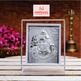 Shivji Frame - 999 Pure silver , 3.5 x 4.5 Inch