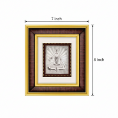 Shivji Frame - 999 Pure silver , 7 x 8 Inch