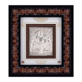 Shiva Parivar Frame - 999 Pure silver , 9 x 10 Inch