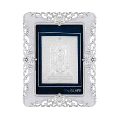 Ram Lalla Frame - 999 Pure silver , 3 x 4 Inch
