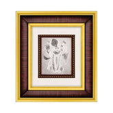 Shree Nathji Frame - 999 Pure silver , 7 x 8 Inch